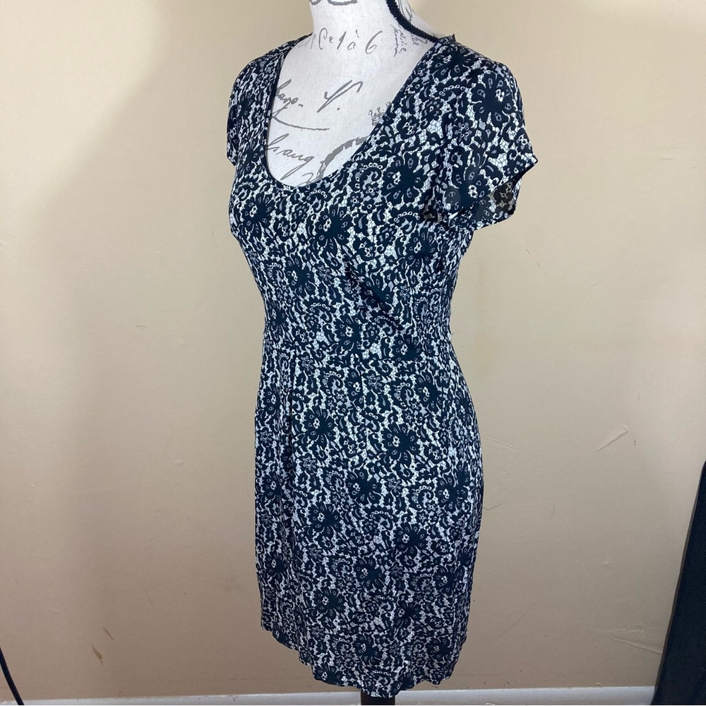 Joie Mini Silk Lace Overlay Dress